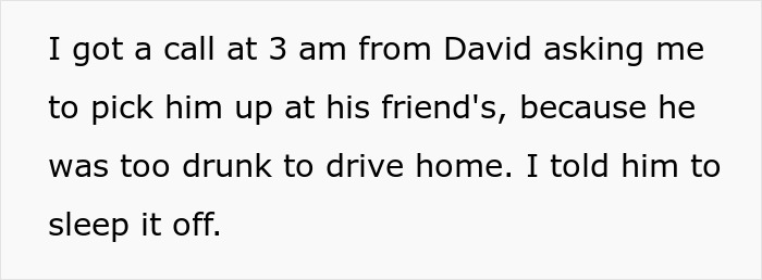 Friends support woman breaking up with childish BF, after he calls drunk at 3 AM for a ride. Friends support woman breaking up with childish BF, after he calls drunk at 3 AM for a ride.