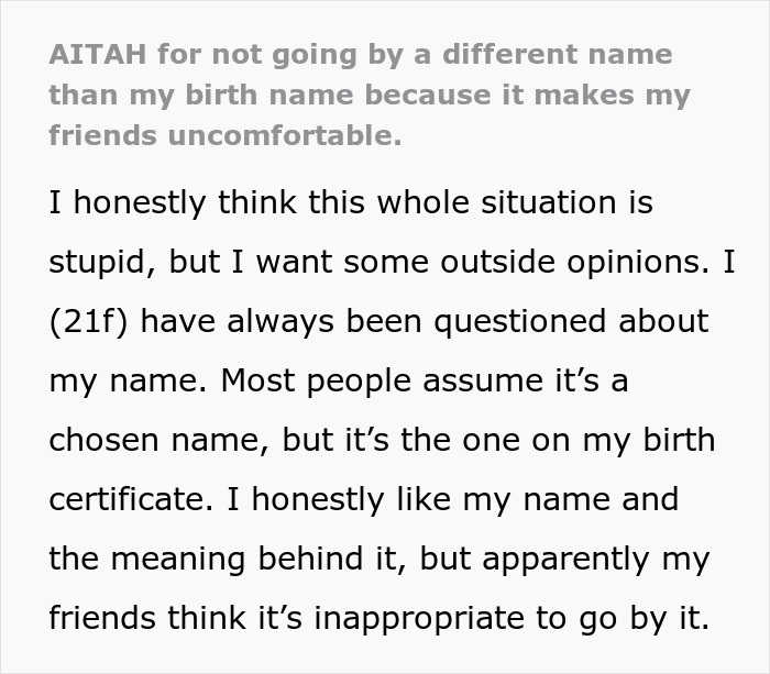 Friends Stage An Intervention For Woman With A Weird Name, Make Ludicrous Demands
