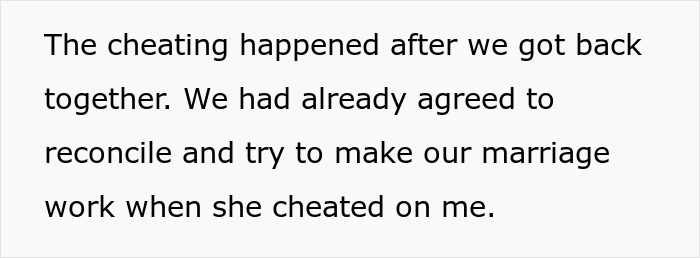 A cheating wife affair continued even after reconciliation, highlighting challenges in marriage. A cheating wife affair continued even after reconciliation, highlighting challenges in marriage.