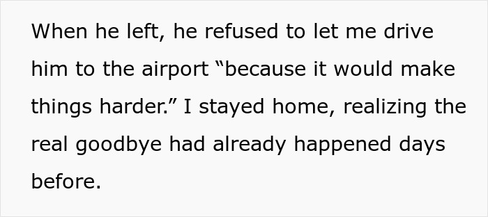 A woman talks about feeling like the third wheel in her marriage because her husband refused to let her drive him to the airport. A woman talks about feeling like the third wheel in her marriage because her husband refused to let her drive him to the airport.