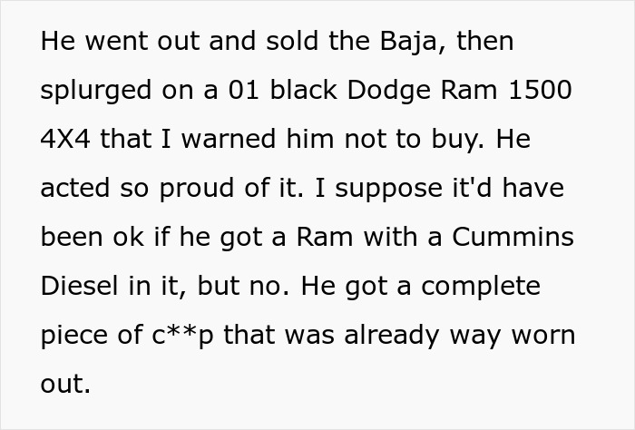 Failed Truck Purchase Turns Into Brothers' Rivalry, Proving Older Bro’s Desire To Needlessly Compete Failed Truck Purchase Turns Into Brothers' Rivalry, Proving Older Bro’s Desire To Needlessly Compete