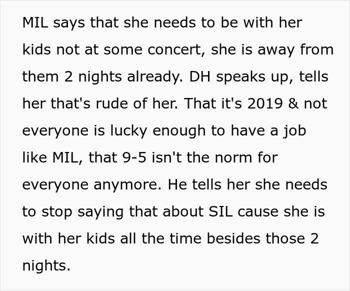 Screenshot of text about a man's shiny spine, with DH telling MIL her comments are rude. Screenshot of text about a man's shiny spine, with DH telling MIL her comments are rude.