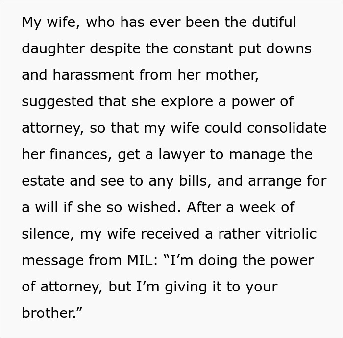 Guy goes after evil mom helping sis with 200K inheritance; sister has no clue about inheritance or evil mom Guy goes after evil mom helping sis with 200K inheritance; sister has no clue about inheritance or evil mom
