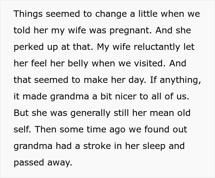 Entitled man proposes at wedding and loses more, pregnant wife cheers grandma, grandma passes away from a stroke.