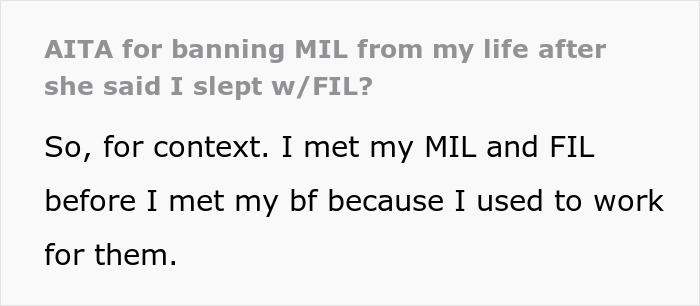 Screenshot of text discussing banning MIL after she started a smear campaign against GF of autistic guy. Screenshot of text discussing banning MIL after she started a smear campaign against GF of autistic guy.