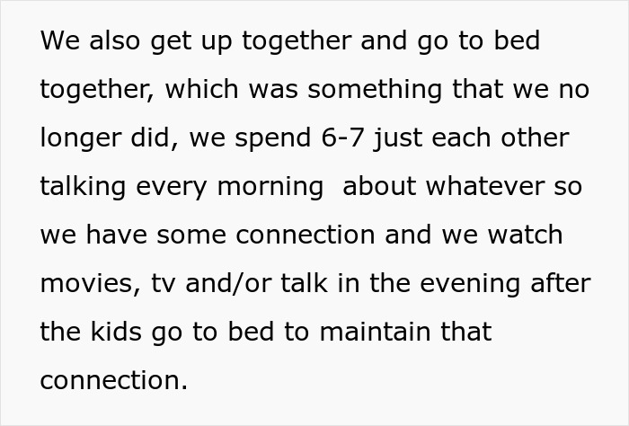 Text detailing how a cheating husband and pregnant wife are trying to reconnect, spending time together to fix their relationship. Text detailing how a cheating husband and pregnant wife are trying to reconnect, spending time together to fix their relationship.