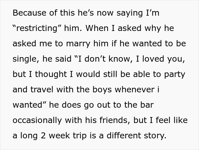 Guy Wants Marriage At Home And Single-Guy Trips To Thailand With Pals, Wife Says He Can’t Have Both Guy Wants Marriage At Home And Single-Guy Trips To Thailand With Pals, Wife Says He Can’t Have Both