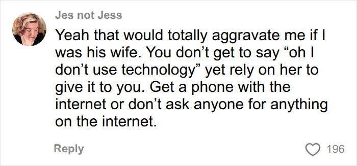 A social media comment from Jes not Jess discussing Aziz Ansari's wife and his technology habits, impacting his marriage. A social media comment from Jes not Jess discussing Aziz Ansari's wife and his technology habits, impacting his marriage.