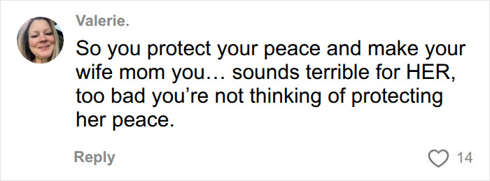 Comment from Valerie about Aziz Ansari protecting his peace and making his wife his mom, criticizing his lifestyle and marriage revelation. Comment from Valerie about Aziz Ansari protecting his peace and making his wife his mom, criticizing his lifestyle and marriage revelation.