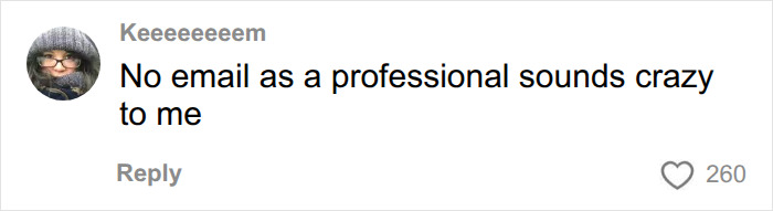 A comment that reads, No email as a professional sounds crazy to me, reflecting views on Aziz Ansari's lifestyle. A comment that reads, No email as a professional sounds crazy to me, reflecting views on Aziz Ansari's lifestyle.