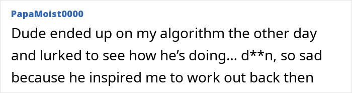 A comment reflecting on a lookmaxxer's passing at 32 and how he inspired extreme transformation. A comment reflecting on a lookmaxxer's passing at 32 and how he inspired extreme transformation.