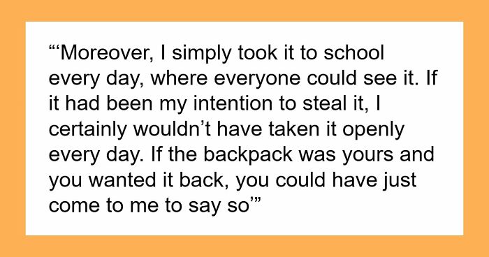 Cleaner Helps Herself To Teacher’s Lost Backpack, Gets Mad When The Owner Helps Herself To It Too