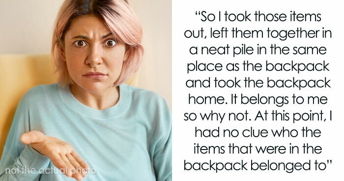 Cleaner Helps Herself To Teacher’s Lost Backpack, Gets Mad When The Owner Helps Herself To It Too