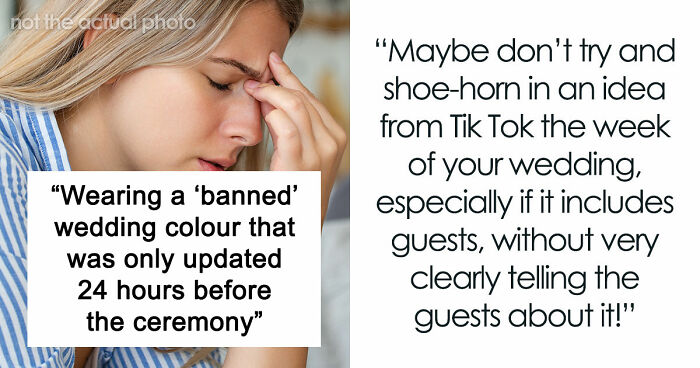 Couple Finds Out They Wore The Wrong Color To A Wedding: “An Idea From TikTok”