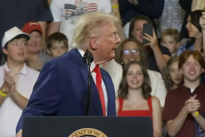 Trump Rally Member Brutally Mocks Him Right Behind His Back In Hilarious Viral Video