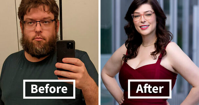 90 Amazing Before And After Photos Of People Changing Into Who They Want To Be