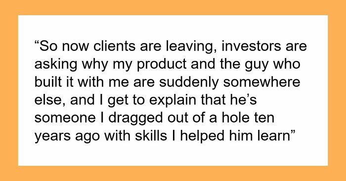 Man Lets Bestie Live With Him For Months, Learns Friend Spent Years Planning To Steal His Startup