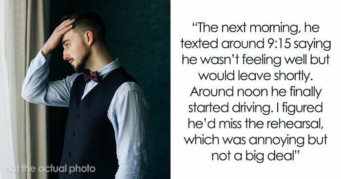 Best Man Makes A 6-Hour Trip To The Wedding, Somehow The Last Few Steps Are The Ones He Never Takes