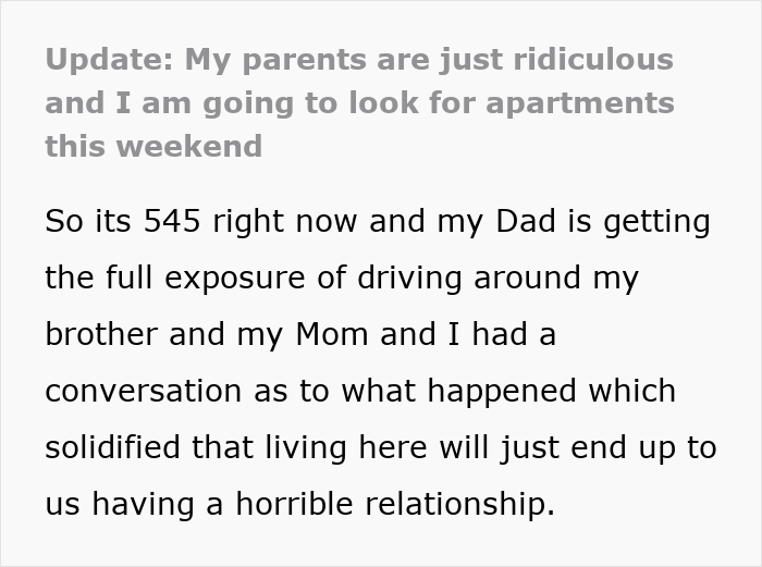 Dad Asks For $1K A Month While Daughter Covers Chores And Utilities, She Chooses The Door Instead Dad Asks For $1K A Month While Daughter Covers Chores And Utilities, She Chooses The Door Instead
