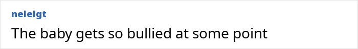 Screenshot of a comment from 'nelelgt' expressing concern 'The baby gets so bullied at some point' about Bonnie Blue's baby bump.