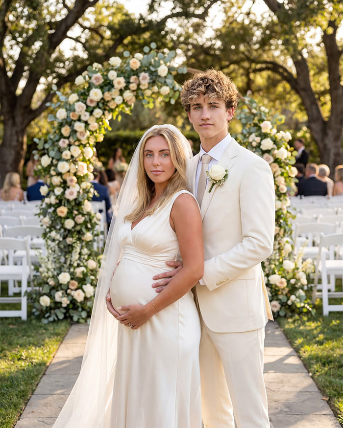 Bonnie Blue's fan shares wedding photos after baby shower scandal. Bonnie Blue's fan shares wedding photos after baby shower scandal.