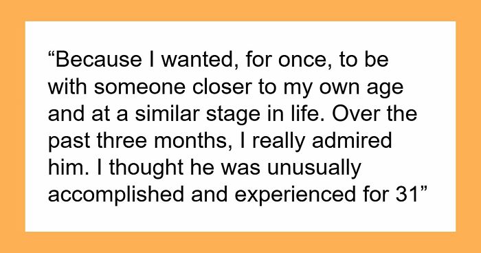 Woman Wary Of Age-Gap Relationships Is Shocked After Learning 31YO BF Is Actually 41YO
