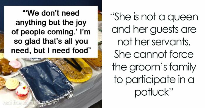People Are Discussing Bride’s Idea Of A Potluck Wedding And It’s Pretty Triggering For Some