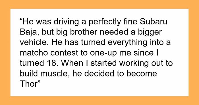 Older Bro Decides Life Is A Competition, Makes New Truck His New Obsession, Family Drama Unfolds