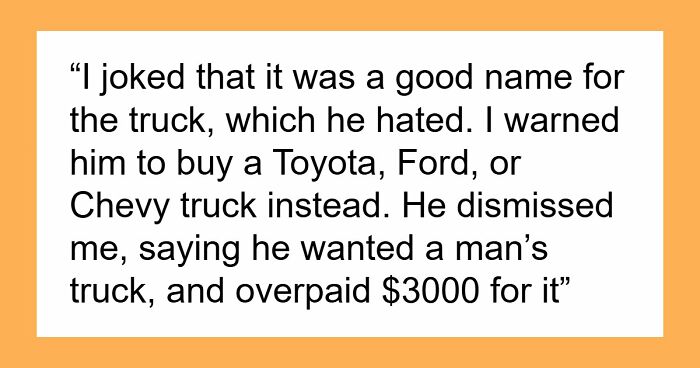 Older Bro Decides Life Is A Competition, Makes New Truck His New Obsession, Family Drama Unfolds