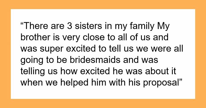 Groom Promises All 3 Sisters Bridesmaid Dresses, Bride Hands Out Rejection Letters Based On Weight