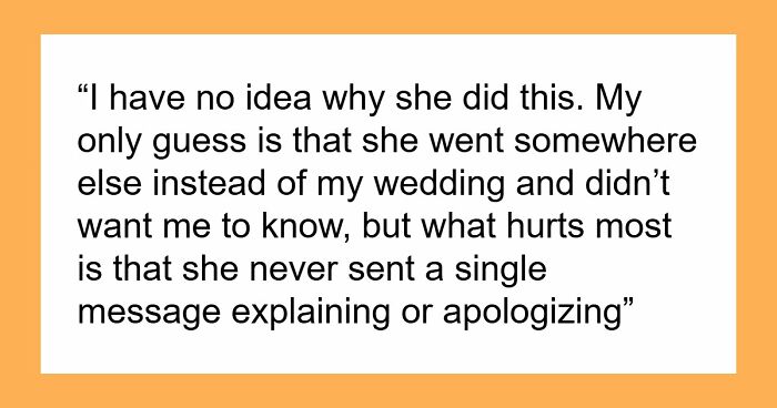 Influencer Bestie Ghosts Bride On The Wedding Day, Blocks Her And Goes No-Contact For No Reason
