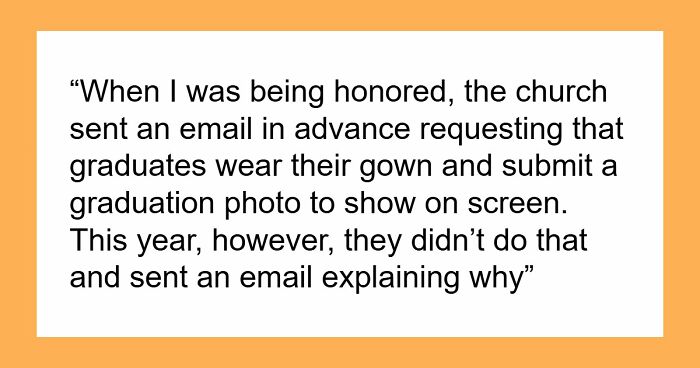 Church Enforces Homeschooling Ideology, 18YO Upset That They Cancel Their Own Graduation Tradition