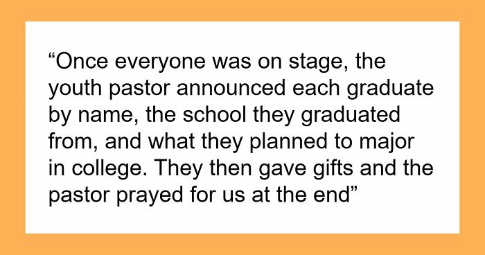 Church Enforces Homeschooling Ideology, 18YO Upset That They Cancel Their Own Graduation Tradition