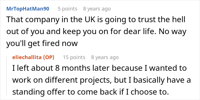 A comment thread discussing a worker's job security after revealing fraud to new owners. A comment thread discussing a worker's job security after revealing fraud to new owners.