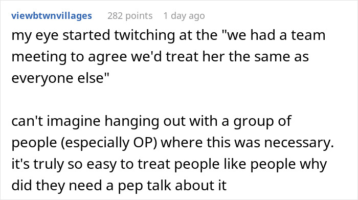 A Reddit comment expresses disbelief about an Airsoft team needing a meeting to treat a woman equally, regarding the dress code. A Reddit comment expresses disbelief about an Airsoft team needing a meeting to treat a woman equally, regarding the dress code.