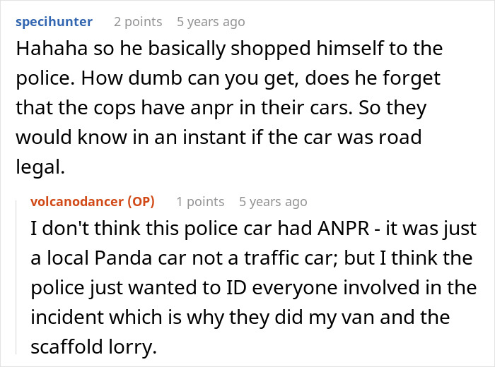 A comment about a parking war and a driver's BMW being taken away by cops after he failed spectacularly.