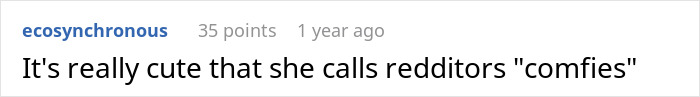 A coworker is rejected and ends his job by doing disgusting things, a Reddit comment calls Redditors 'comfies'. A coworker is rejected and ends his job by doing disgusting things, a Reddit comment calls Redditors 'comfies'.