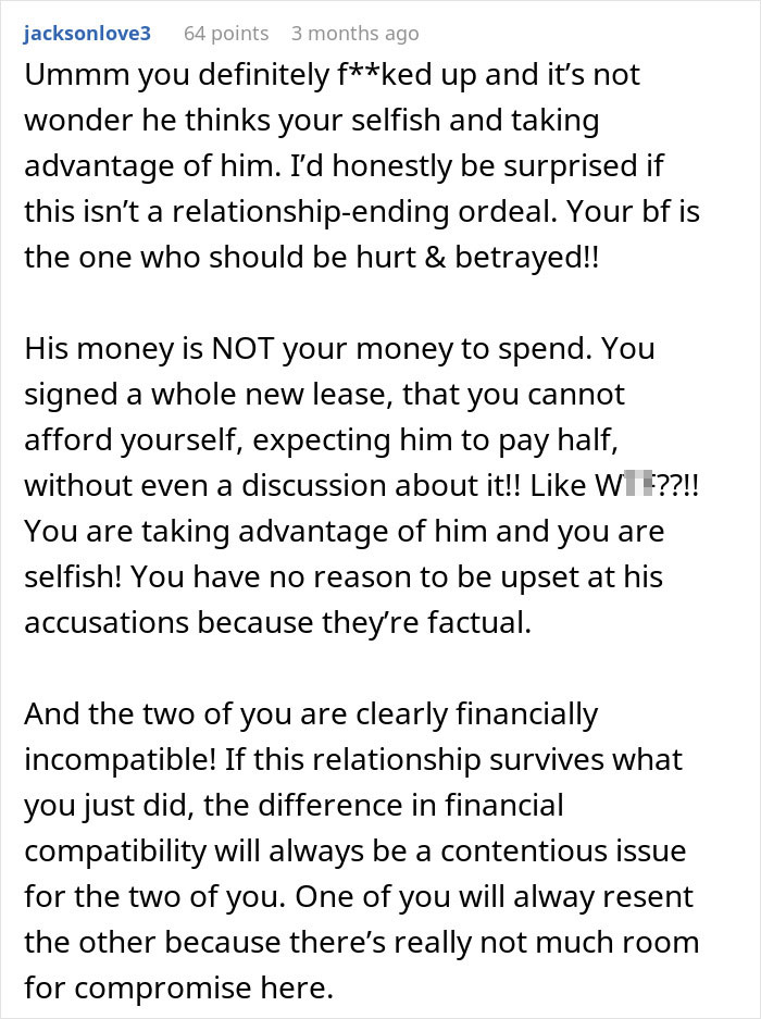 Man Blocks Girlfriend Everywhere After She Makes A Horrible Financial Decision: &ldquo;This Can&rsquo;t Be Real&rdquo;