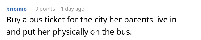 Reddit comment suggesting a man send his girlfriend away after she takes revenge on boyfriend. Reddit comment suggesting a man send his girlfriend away after she takes revenge on boyfriend.