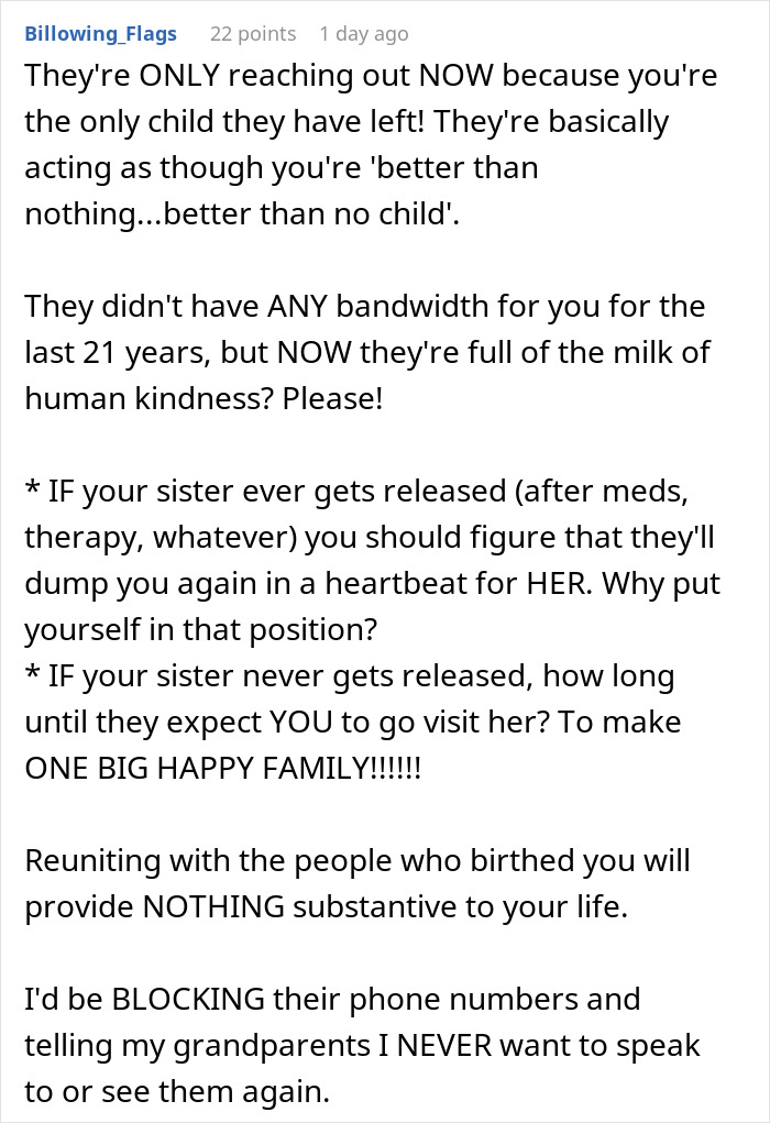 Guy Can't Believe Parents Want To Reconcile After They Ignored His Sister's Mental Health To Dangerous Levels Guy Can't Believe Parents Want To Reconcile After They Ignored His Sister's Mental Health To Dangerous Levels