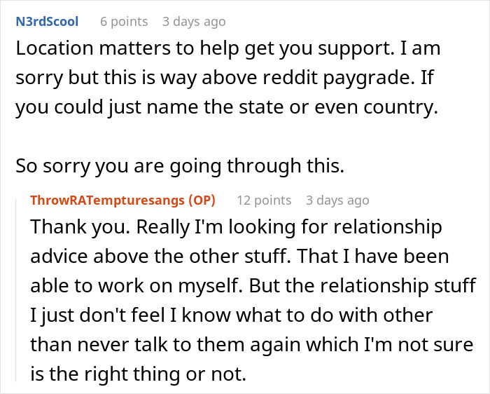 A Reddit discussion about the man seeking relationship advice after his parents made him raise their kids. A Reddit discussion about the man seeking relationship advice after his parents made him raise their kids.