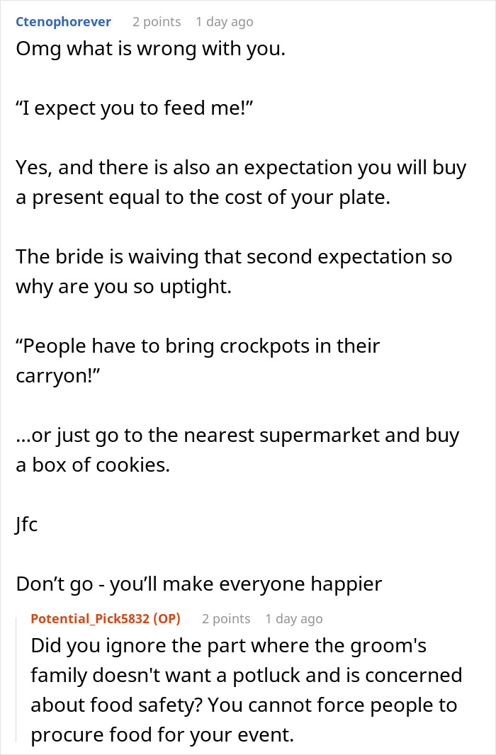 People Are Discussing Bride’s Idea Of A Potluck Wedding And It’s Pretty Triggering For Some People Are Discussing Bride’s Idea Of A Potluck Wedding And It’s Pretty Triggering For Some