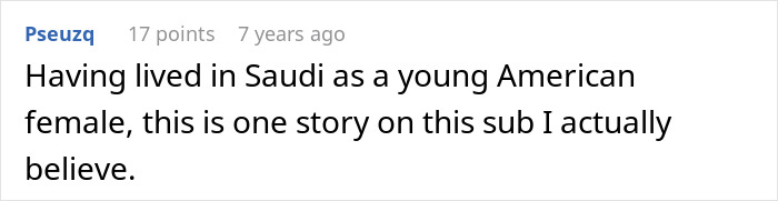 A comment from a young American female who lived in Saudi, believing the Saudi dad story about the Arctic tour. A comment from a young American female who lived in Saudi, believing the Saudi dad story about the Arctic tour.