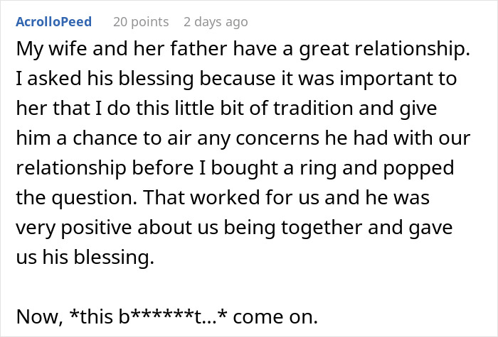 BF Refuses To Propose Without Her Estranged Father's Blessing And His GF Wonders Who She Is Dating
