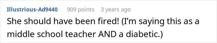 A teacher tries to put a kid in his place but learns a lesson when a middle school teacher and diabetic says she should be fired. A teacher tries to put a kid in his place but learns a lesson when a middle school teacher and diabetic says she should be fired.
