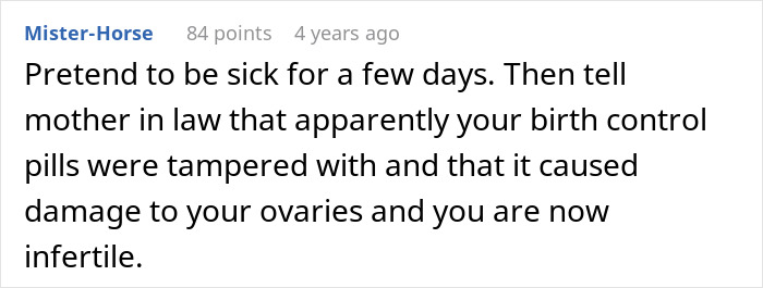 A woman plans to make DIL have kids, but she actually makes sure she doesnt get grandbabies.