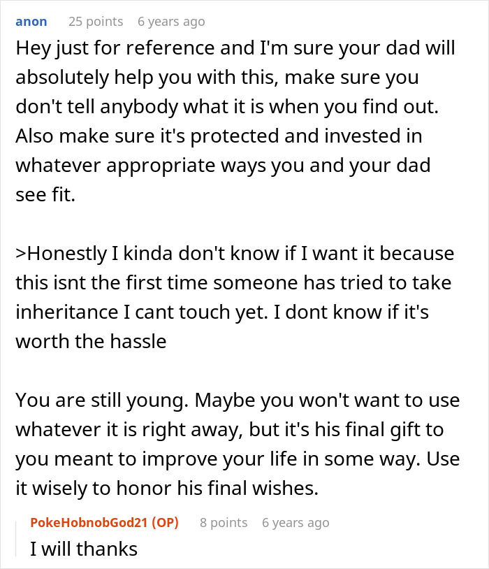 Greedy Aunt Pressures Teen To Give Up His Unclaimed Inheritance, Dad Quickly Puts Her In Her Place