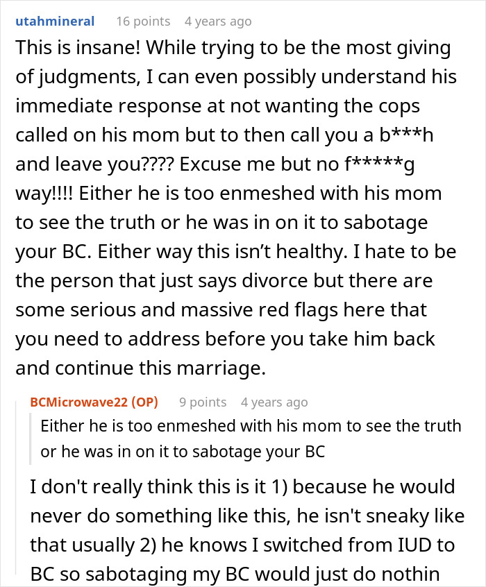 A Reddit thread with comments about a woman's extreme plan to make her DIL have kids for grandbabies.
