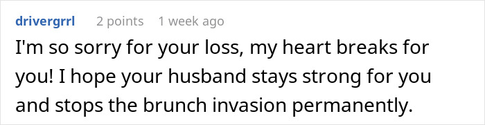 Wife Sets "Nobody Comes Over" Rule After Miscarriage, Hubby Thinks It Doesn't Apply To His Mommy Wife Sets "Nobody Comes Over" Rule After Miscarriage, Hubby Thinks It Doesn't Apply To His Mommy