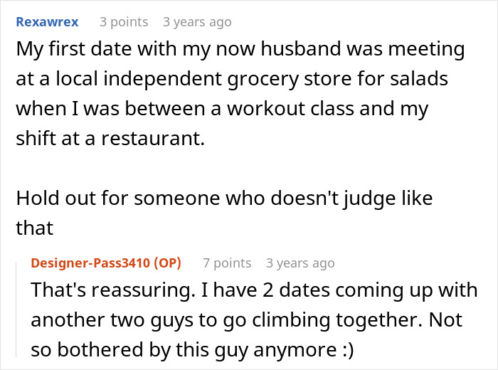A comment on social media about a guy cancelling a date, showing support for the woman left baffled. A comment on social media about a guy cancelling a date, showing support for the woman left baffled.